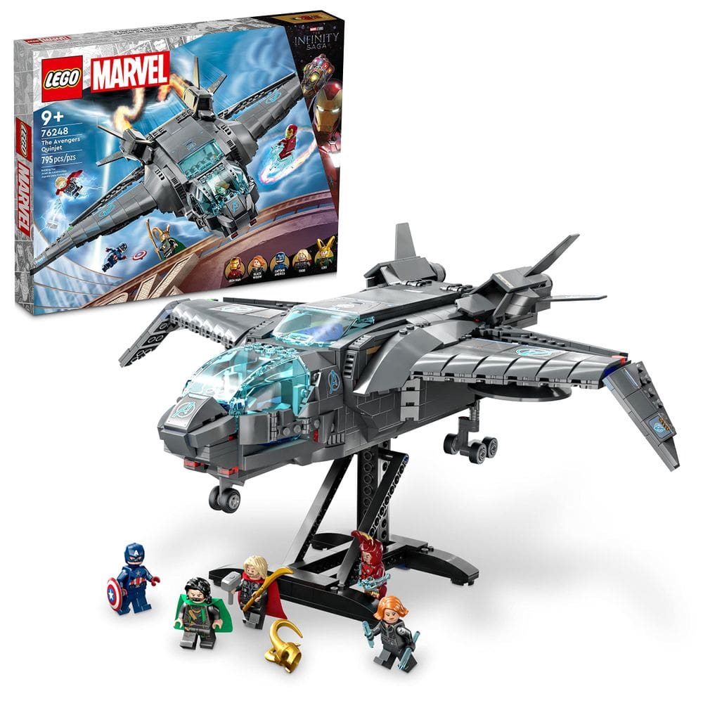 Conjunto de brinquedos de construção LEGO Marvel The Avengers Quinjet 76248