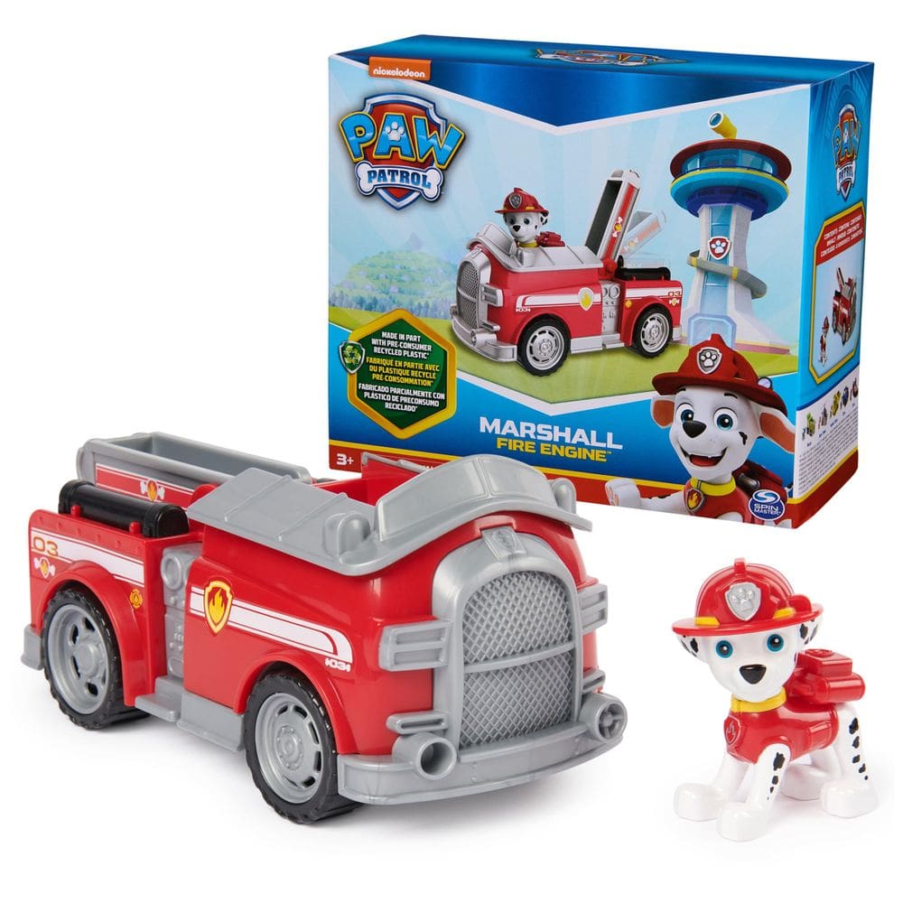 Caminhão de brinquedo Paw Patrol Marshall`s Firetruck com figura de mais de 3 anos