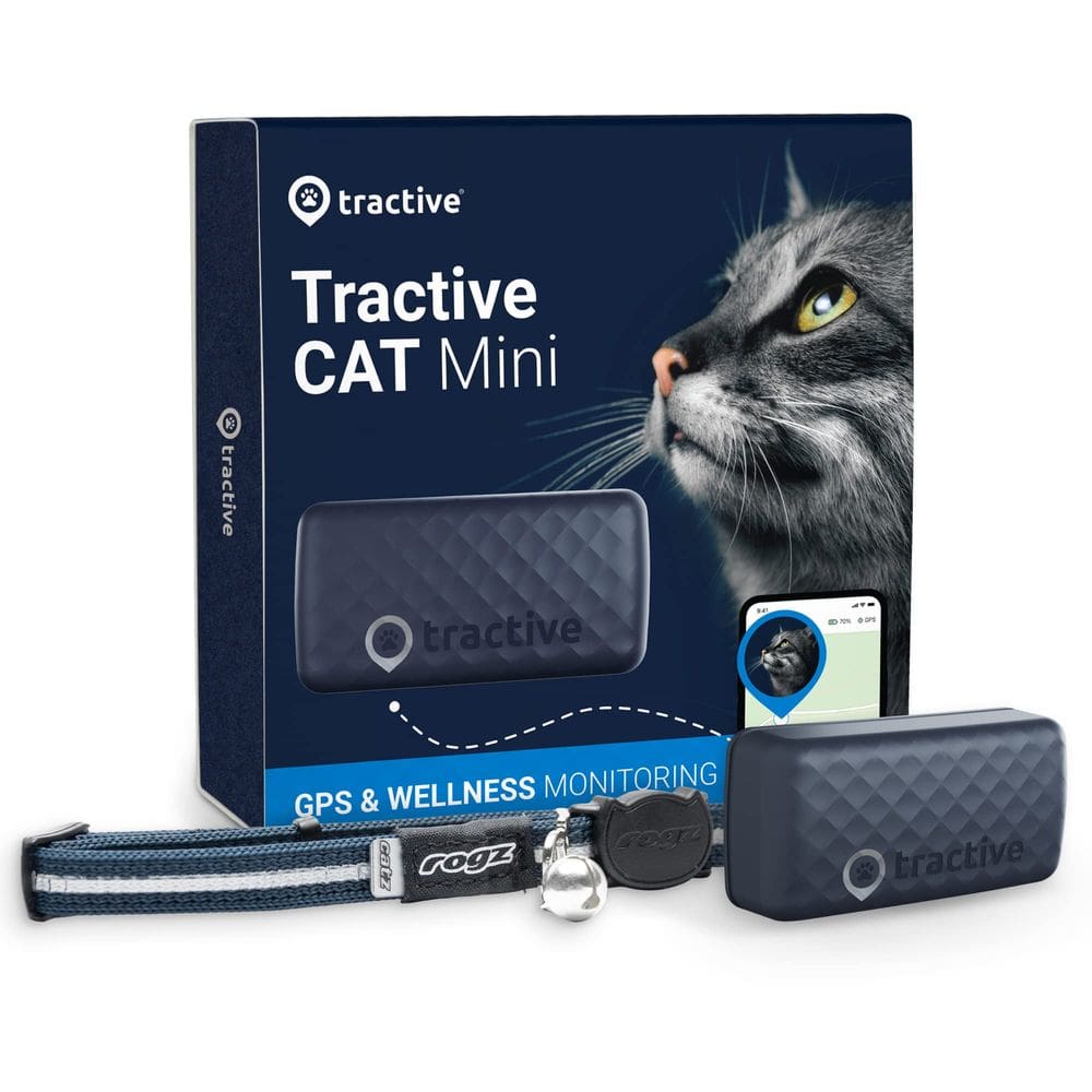 GPS Tracker Tractive para monitoramento da saúde de gatos à prova d`água