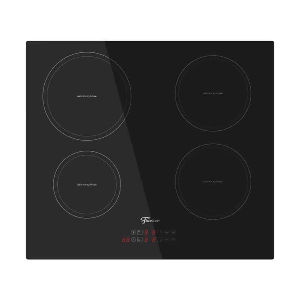Cooktop 4 Bocas por Indução Vitrocerâmica Touch Fischer 220V