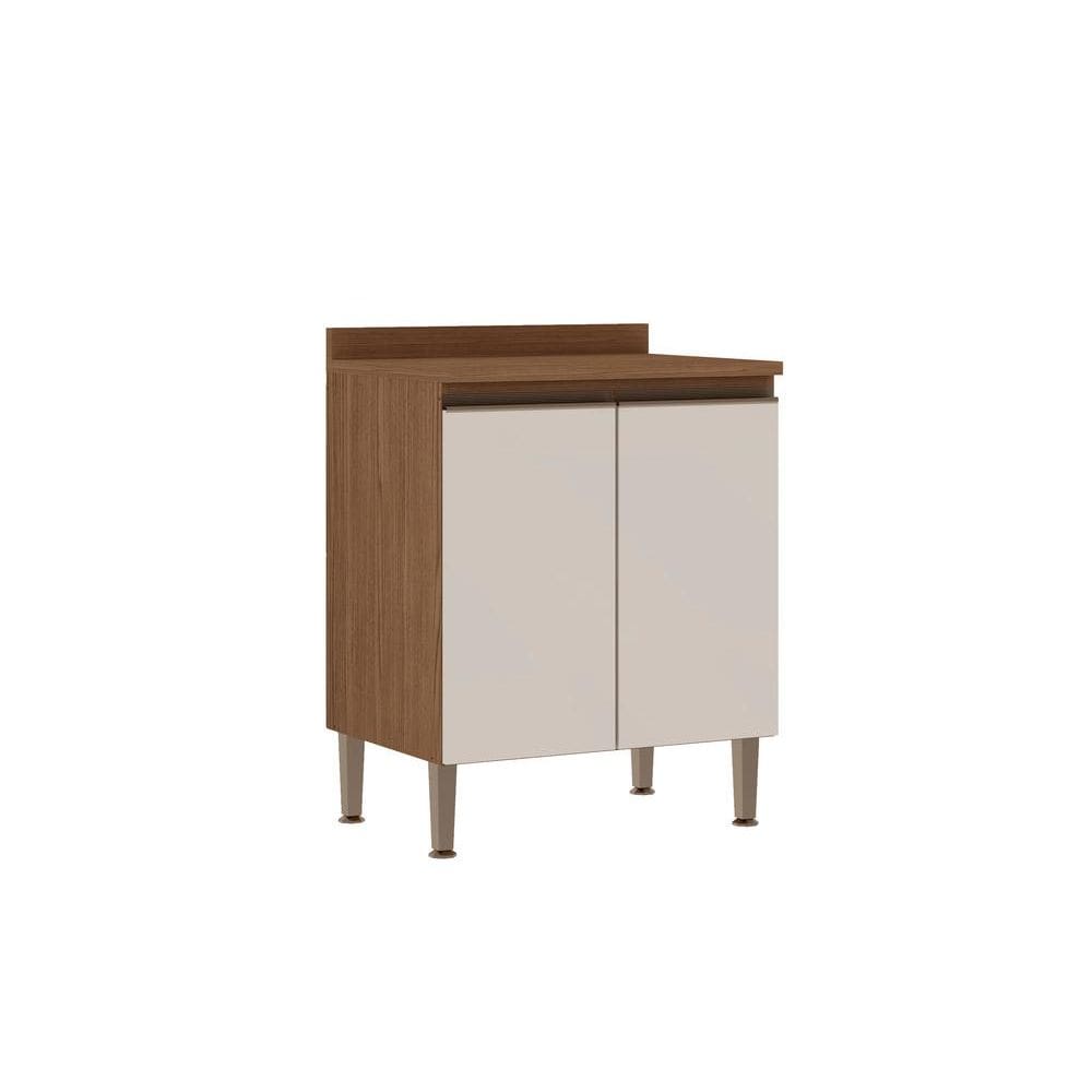 Balcao 700 2 Porta Ebano Fosco Off White Fosco