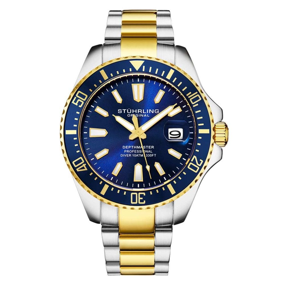 Corrente de alta qualidade de 42mm com pingente de cruz em azul, prata ou ouro - Stuhrling.