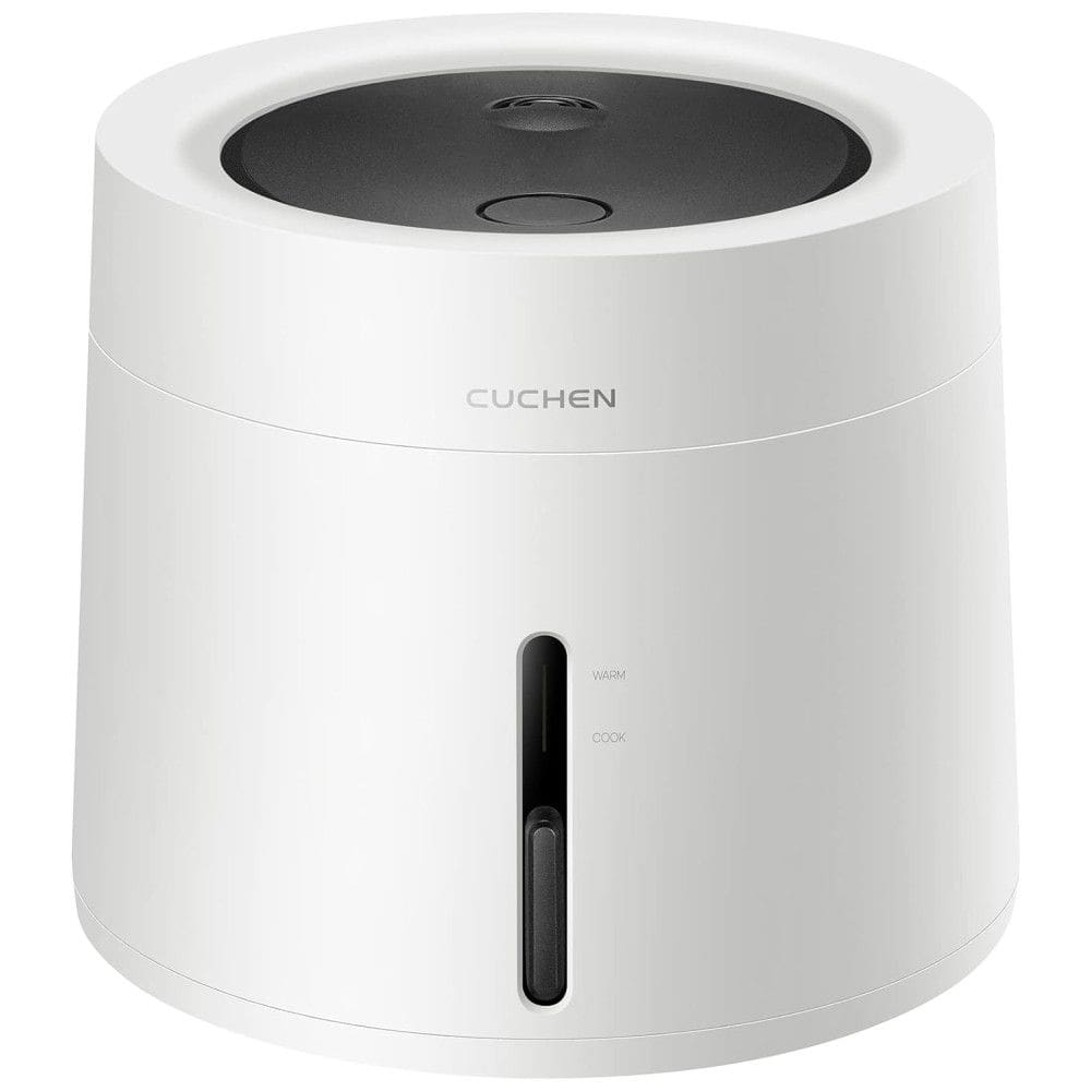 Panela de Arroz Elétrica com Capacidade para 4 Xícaras, Tampa Removível e Antiaderente, 110V 700W, Cuchen, Branca.