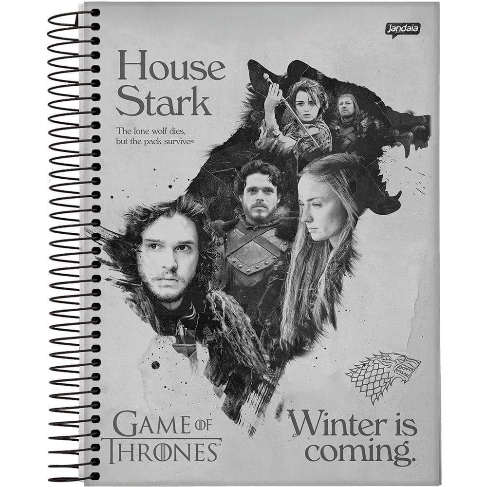 Caderno Univ. 320Fls 20Mat Game of Thrones Capa 3 - Jandaia