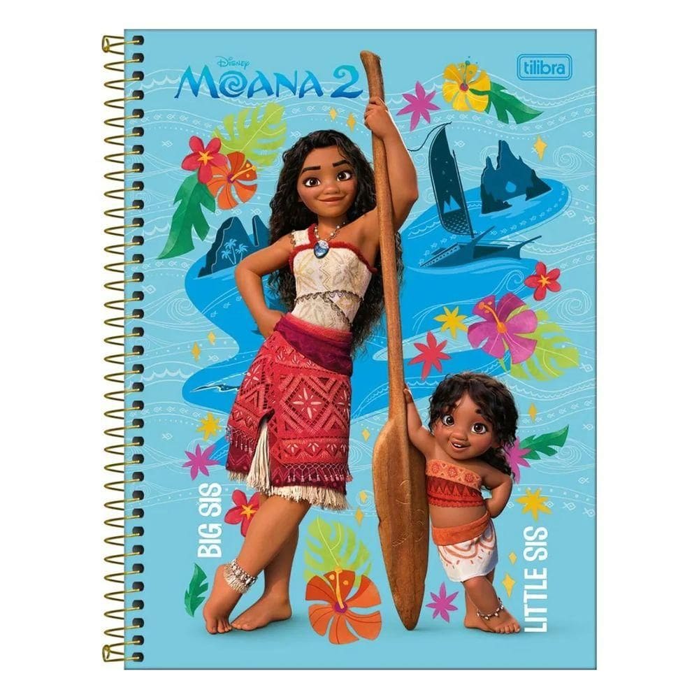 Caderno Univ. 80 Folhas 1 Matéria Moana 2 Capa 1 - Tilibra