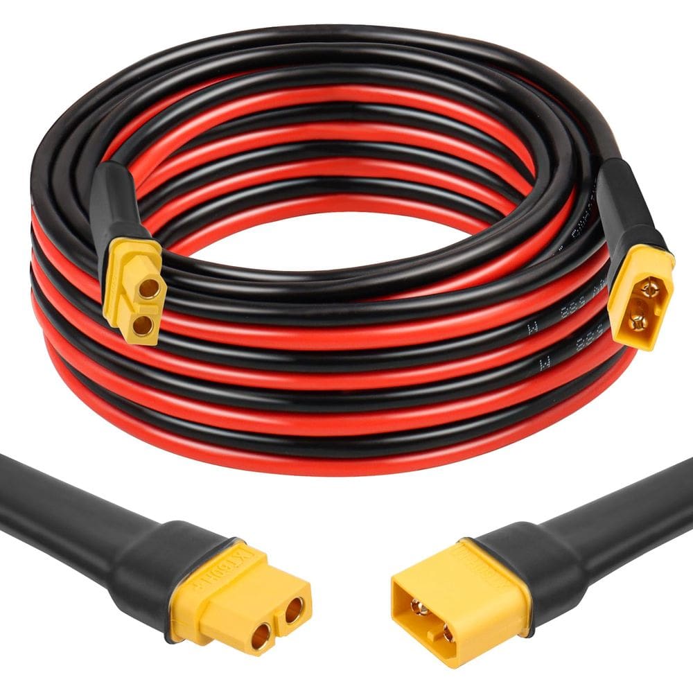 Cabo de extensão XT60 de cobre estanhado 10AWG de 4,5 m para modelos RC