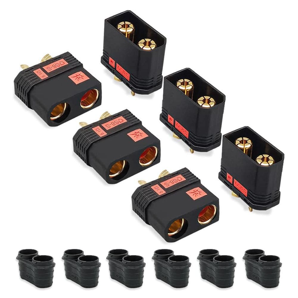 Conector SoloGood QS8-S de alta corrente anti-faísca de 3 pares