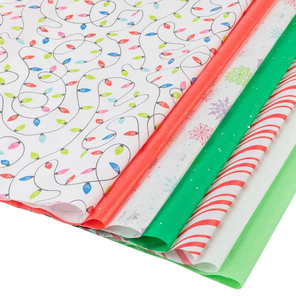 Papel de seda Plum Designs Christmas 100 folhas 50x50cm