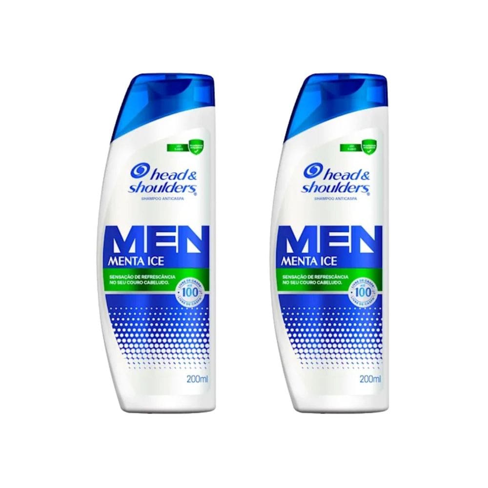 Shampoo Head & Shoulders 200ml Anticaspa Menta Ice - 2un