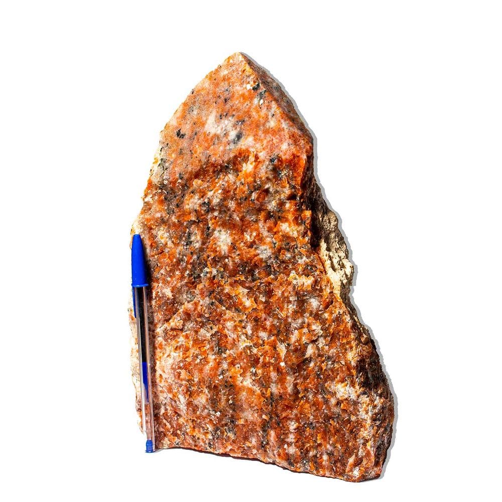 01 Calcita Laranja Pedra Pé e Bico Serrado 7Kg 26cm Tipo B