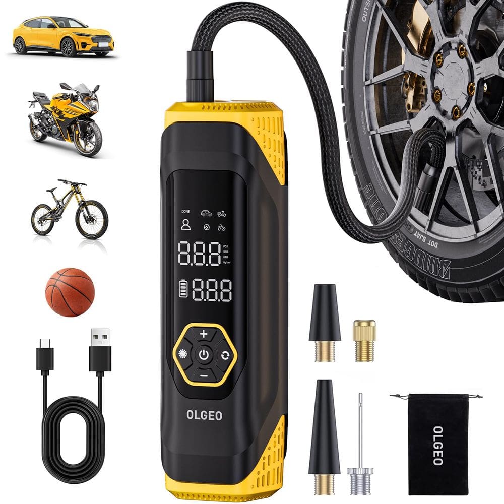 Inflador de pneus Olgeo Compressor de ar portátil 180PSI sem fio