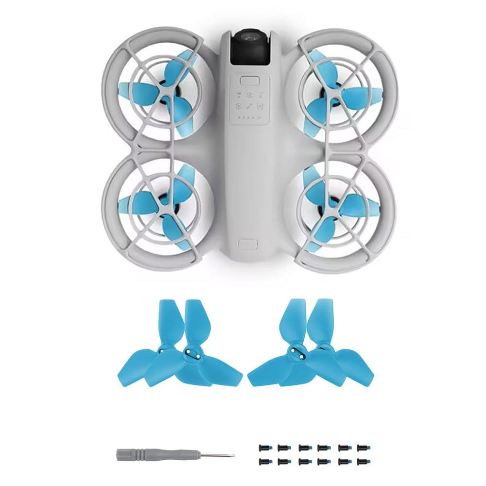 Hélices FSIDIWT para DJI Neo Drone (4 unidades) - azul