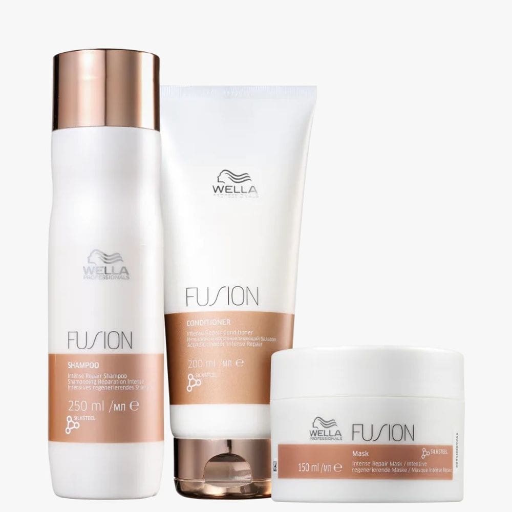 Kit Fusion Home Care - Wella Professionals (Shampoo + Condicionador + Máscara)