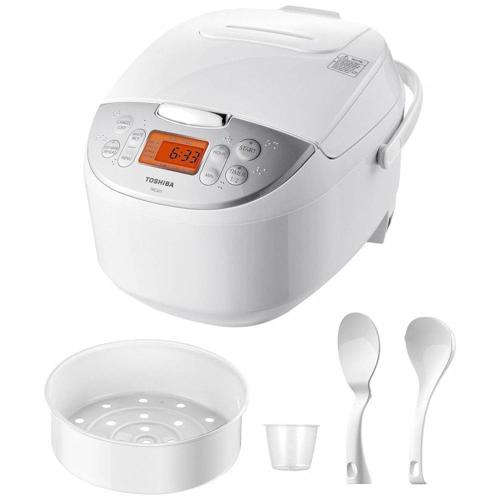 Panela elétrica de arroz, 1 L, branco, TOSHIBA TRCS01, Branco