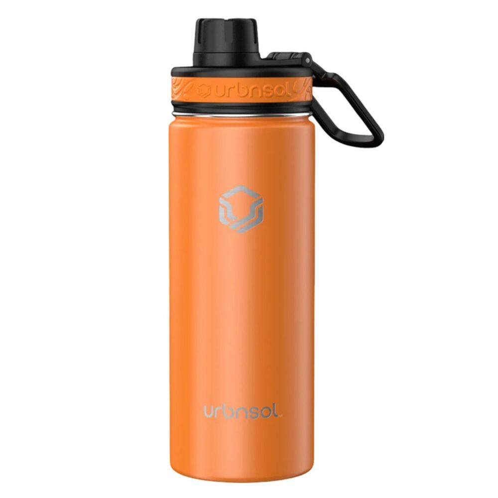 Garrafa Térmica Em Aço Inox Com Protetor Hydrotank Cor Laranja 532ml Urbnsol