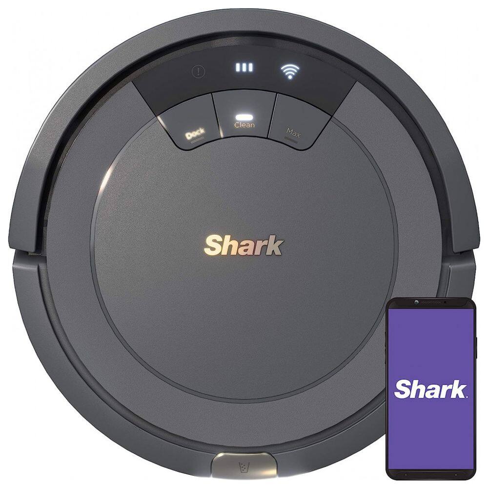 Aspirador de Pó Robô ION, com Wi Fi, controle de Voz e multifunção, preto, 110v, SHARK AV753, Preto