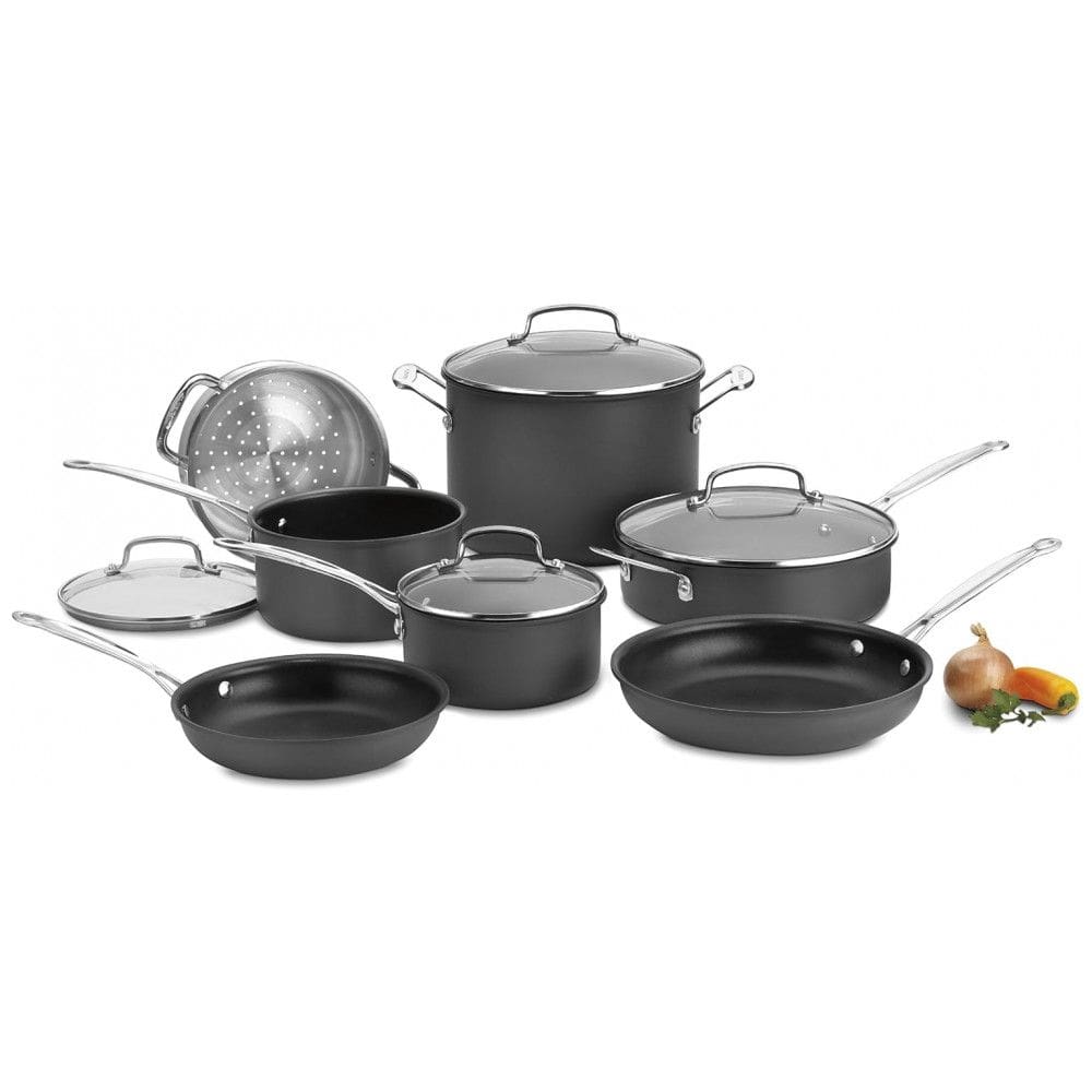 Conjunto de Panelas e Frigideiras Antiaderentes, Peças, CUISINART 66 11, Preto