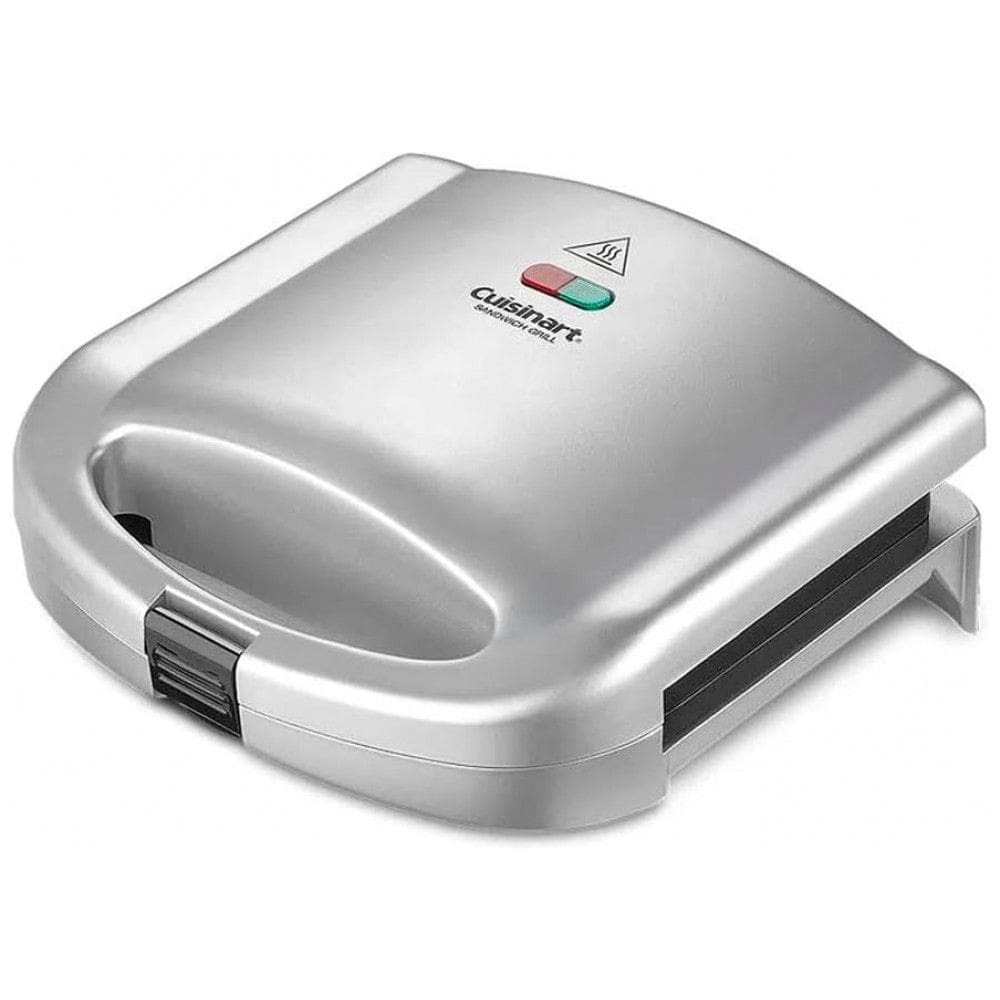 Sanduicheira, capacidade de 2 sanduíches, 650 W, prata, 110v, CUISINART WM SW2N1, Prateado