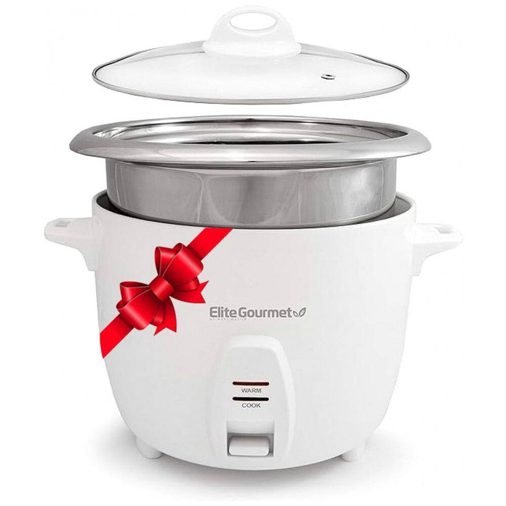 Panela de Arroz Elétrica 2.4L 300W, 110v, ELITE GOURMET ERC 2010, Branco