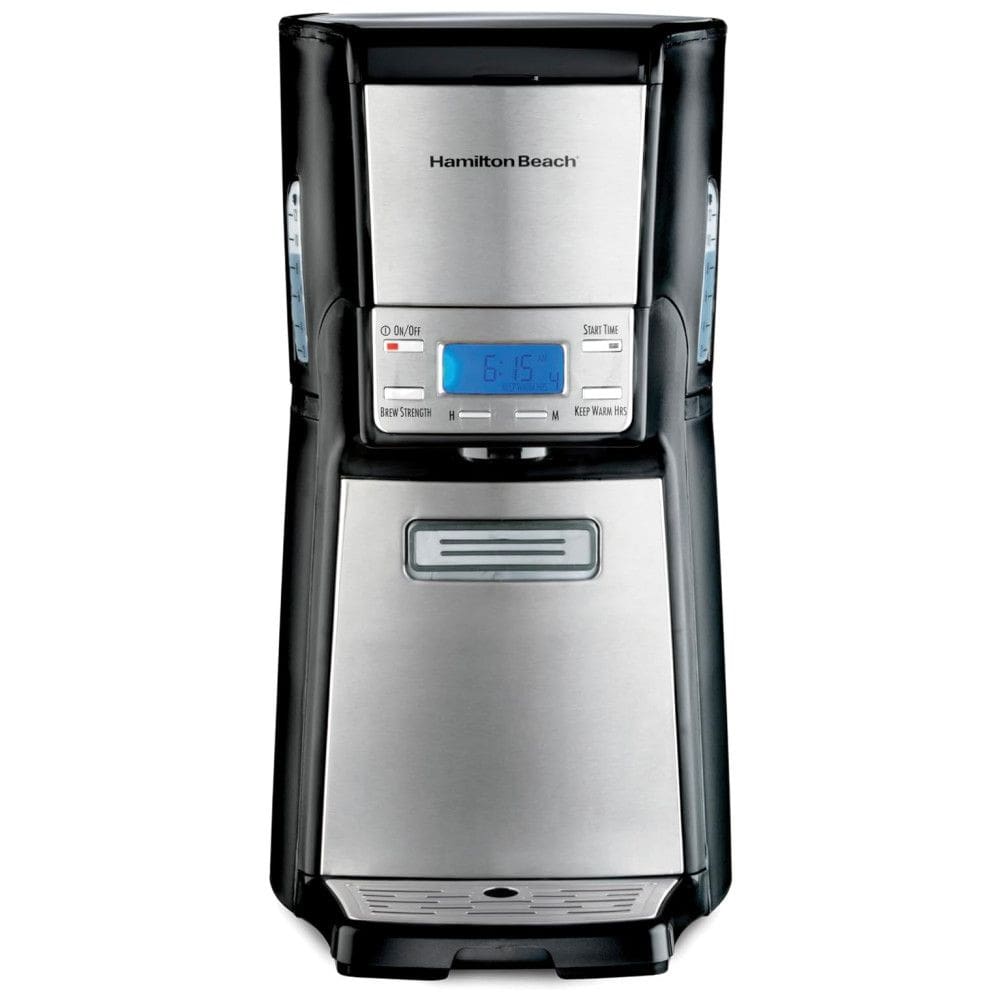 Cafeteira Elétrica Programável de 2.8L, 950W, Aço Inoxidável, 110v, HAMILTON BEACH 48465, Preto
