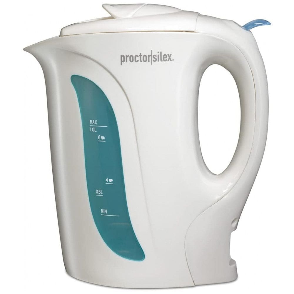Chaleira Elétrica 1 Litro para Chá e Água com Desligamento Automático e Proteção Fervura a Seco, Branca, 1 L, PROCTOR SILEX K2070PS