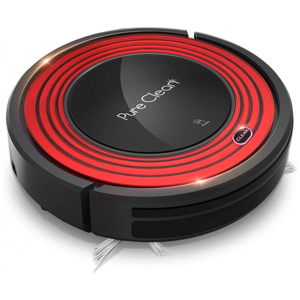 Aspirador de Pó Robô Inteligente e Auto Carregamento 1500Pa 24W, Bivolt, SERENELIFE PUCRC95.8, Vermelho