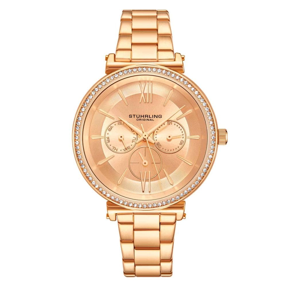 Relógio Feminino Stuhrling Aria 3908 Quartzo 40mm, Dourado