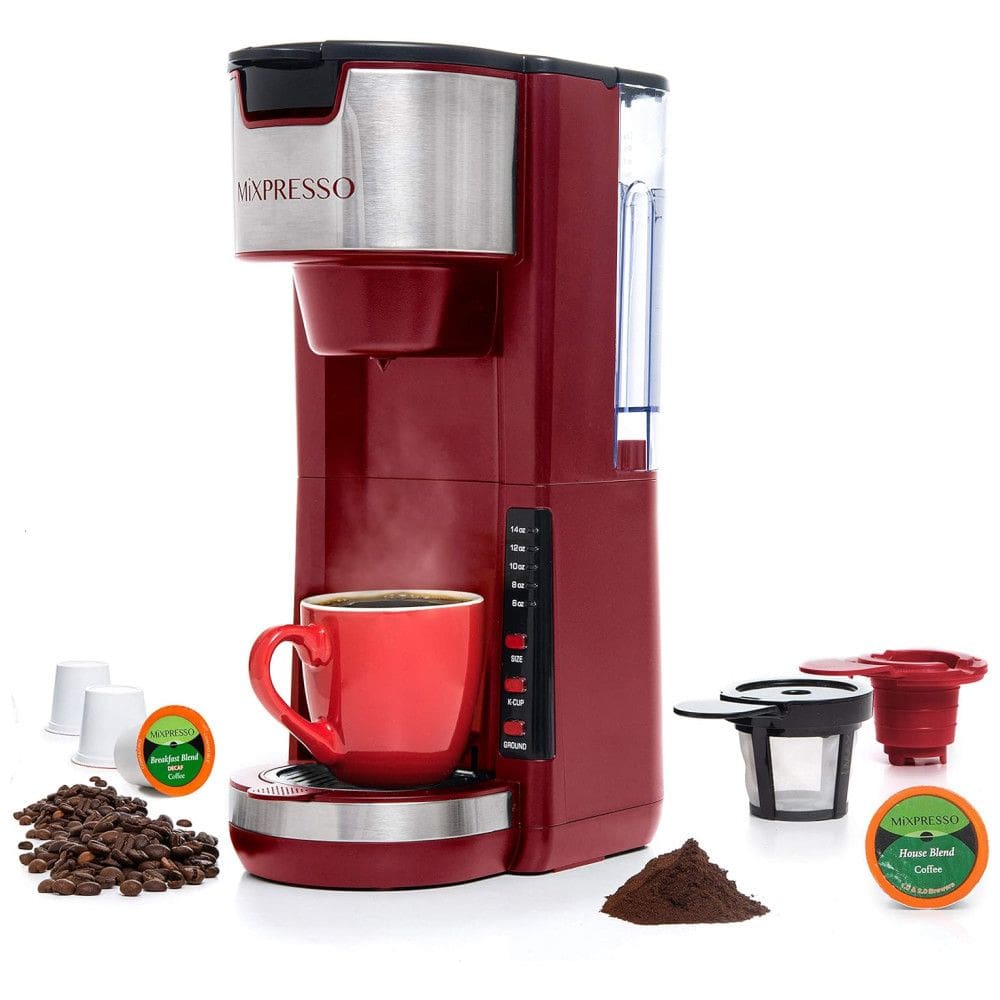 Cafeteira Elétrica Expresso 2 em 1, Capacidade 800 mL, 110v, MIXPRESSO, Vermelho