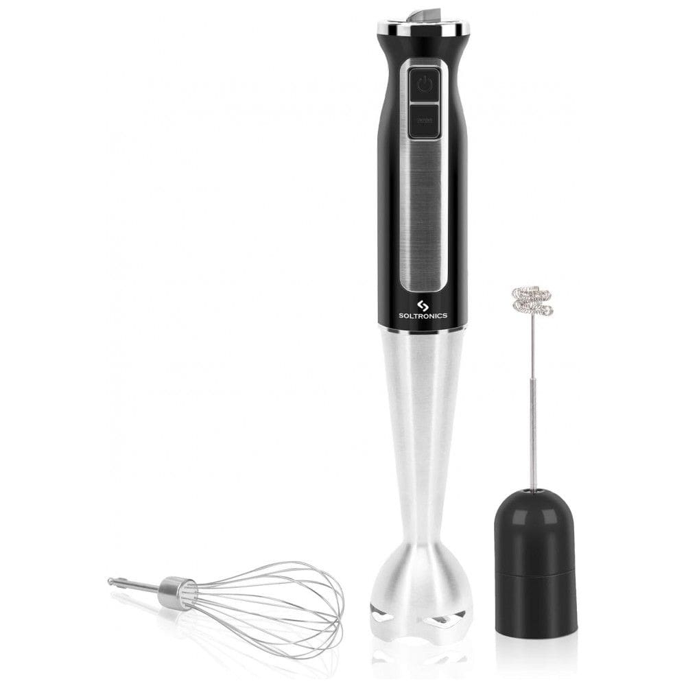 Mixer 3 em 1 com 8 Velocidades e Acessórios, 500W, 110v, SOLTRONICS 3 in 1 Hand Blender, Preto