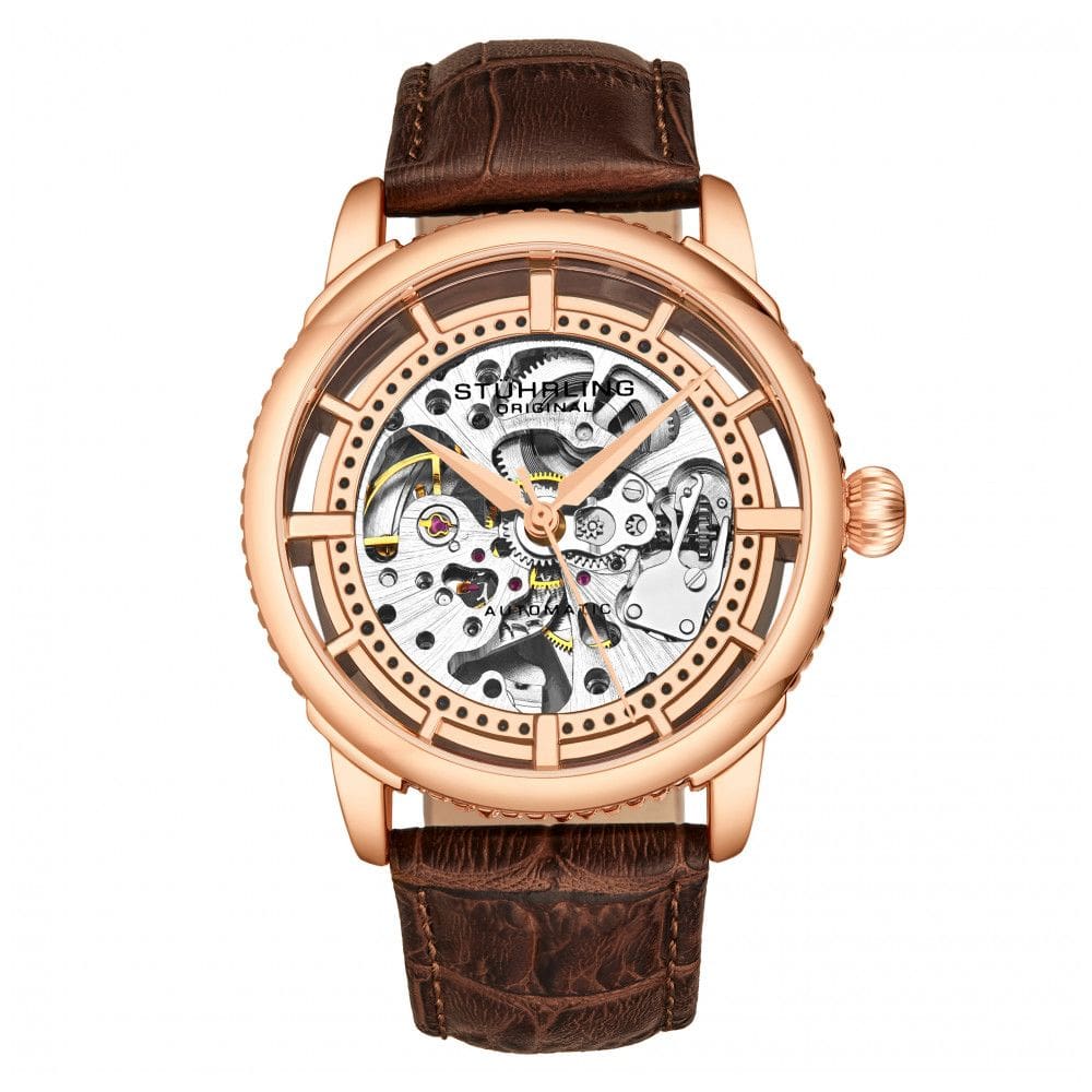 Relógio Masculino Stuhrling Winchester 3933 Automático 41mm, Marrom