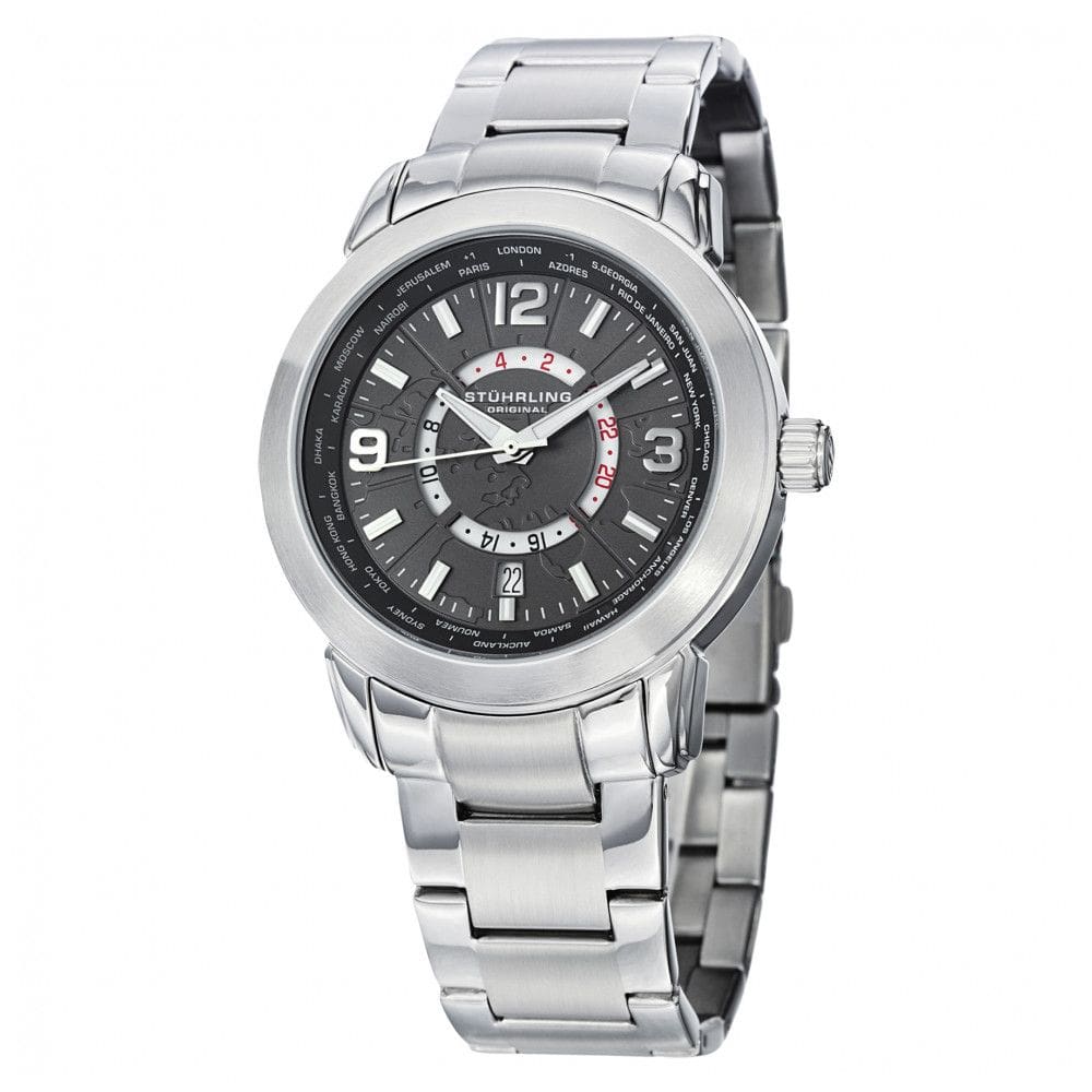 Relógio Masculino Stuhrling Renegade 654 Quartzo 42mm, Prata