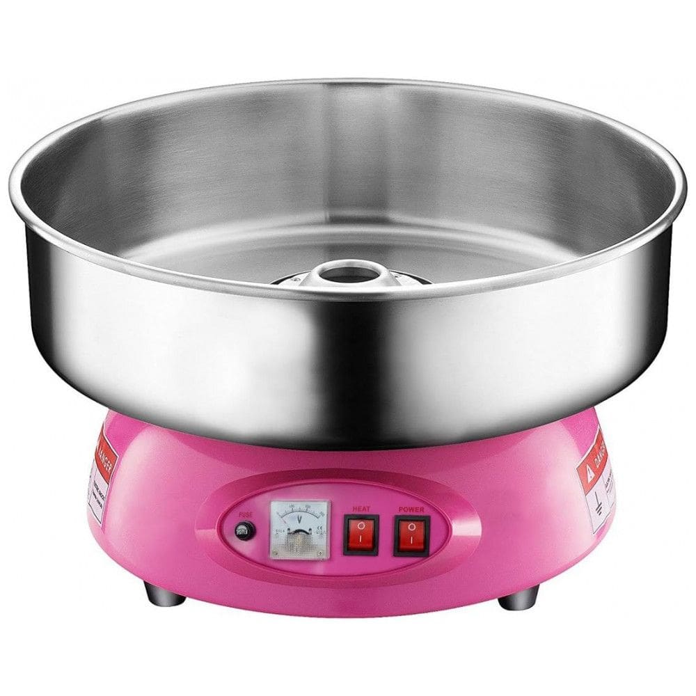 Máquina de Algodão Doce Elétrica com Dispositivo de Segurança, 110v, PARTYHUT, Rosa