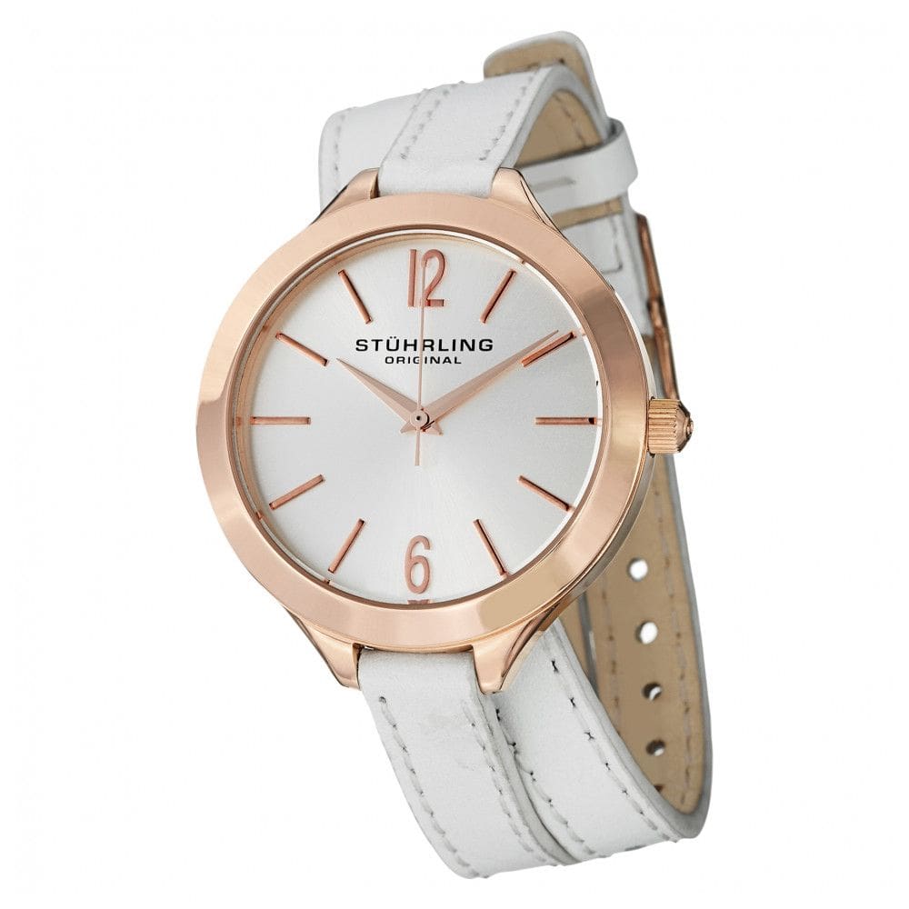 Relógio Feminino Stuhrling Sport 568 Quartzo 38mm, Branco Clássico