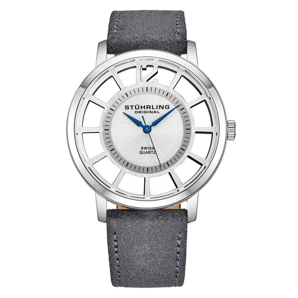 Relógio Masculino Stuhrling 388S2 Quartzo 40mm, Cinza