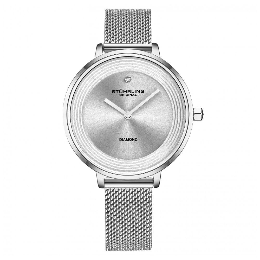 Relógio Feminino Stuhrling Sinfonia 3946 Quartzo 37mm, Prata