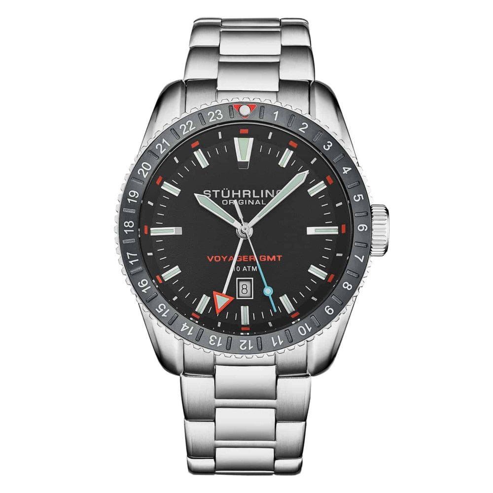 Relógio Masculino Stuhrling GMT 4017 Quartzo , Mergulhador