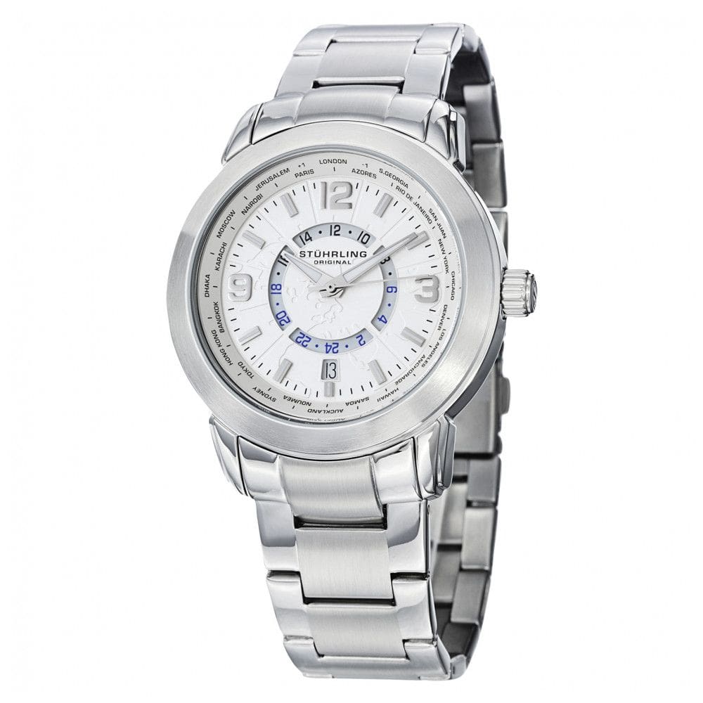 Relógio Masculino Stuhrling Renegade 654 Quartzo 42mm, Prata