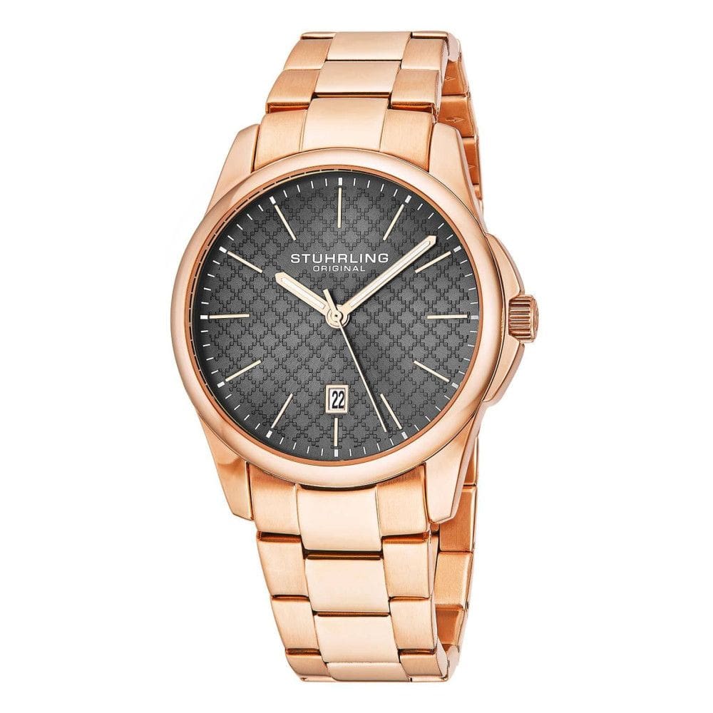 Relógio Masculino Stuhrling Argyle 3970 Quartzo 42mm, Rose Gold