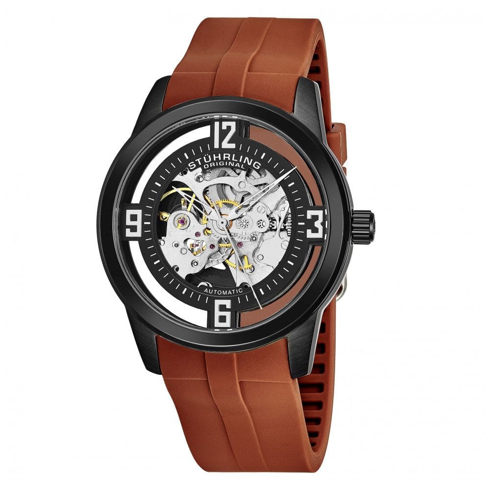 Relógio Masculino Stuhrling 877C Automático 42mm, Marrom
