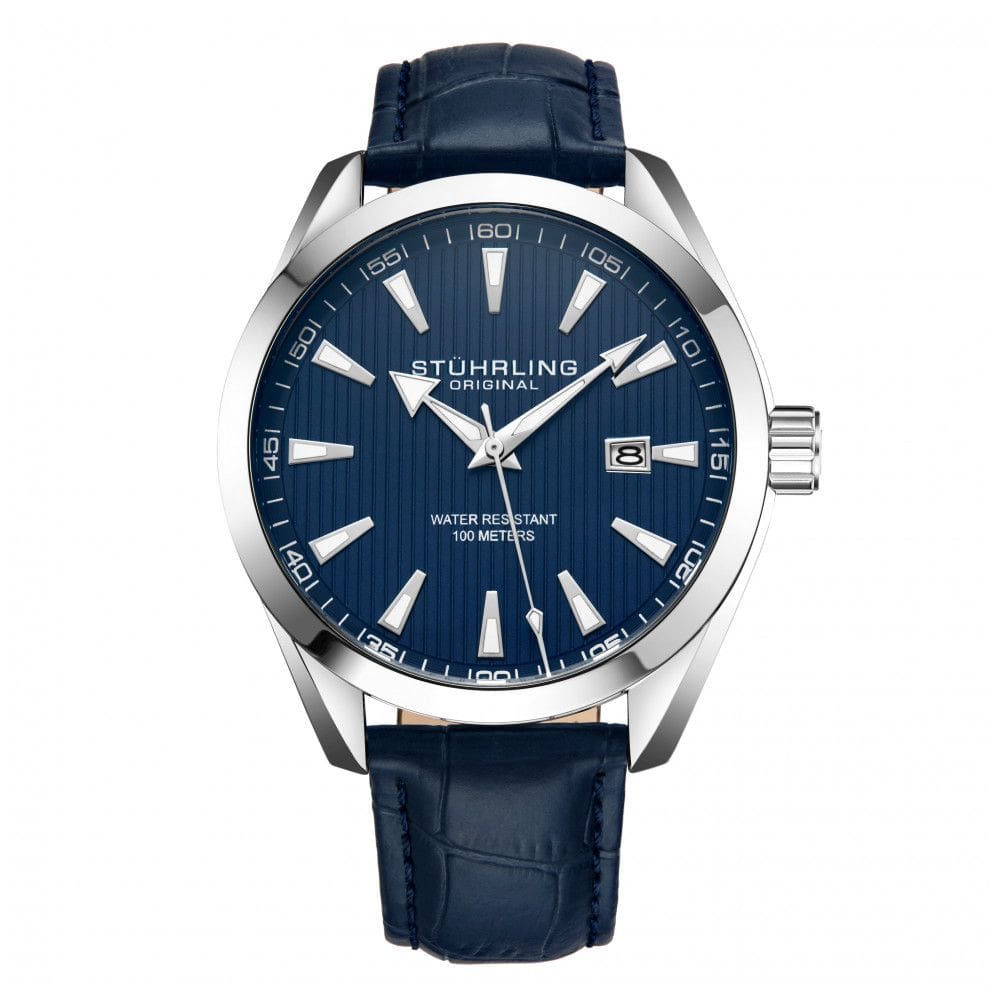 Relógio Masculino Stuhrling Forte 3953 Quartzo 42mm, Azul