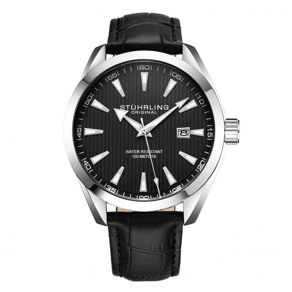 Relógio Masculino Stuhrling Forte 3953 Quartzo 42mm, Preto