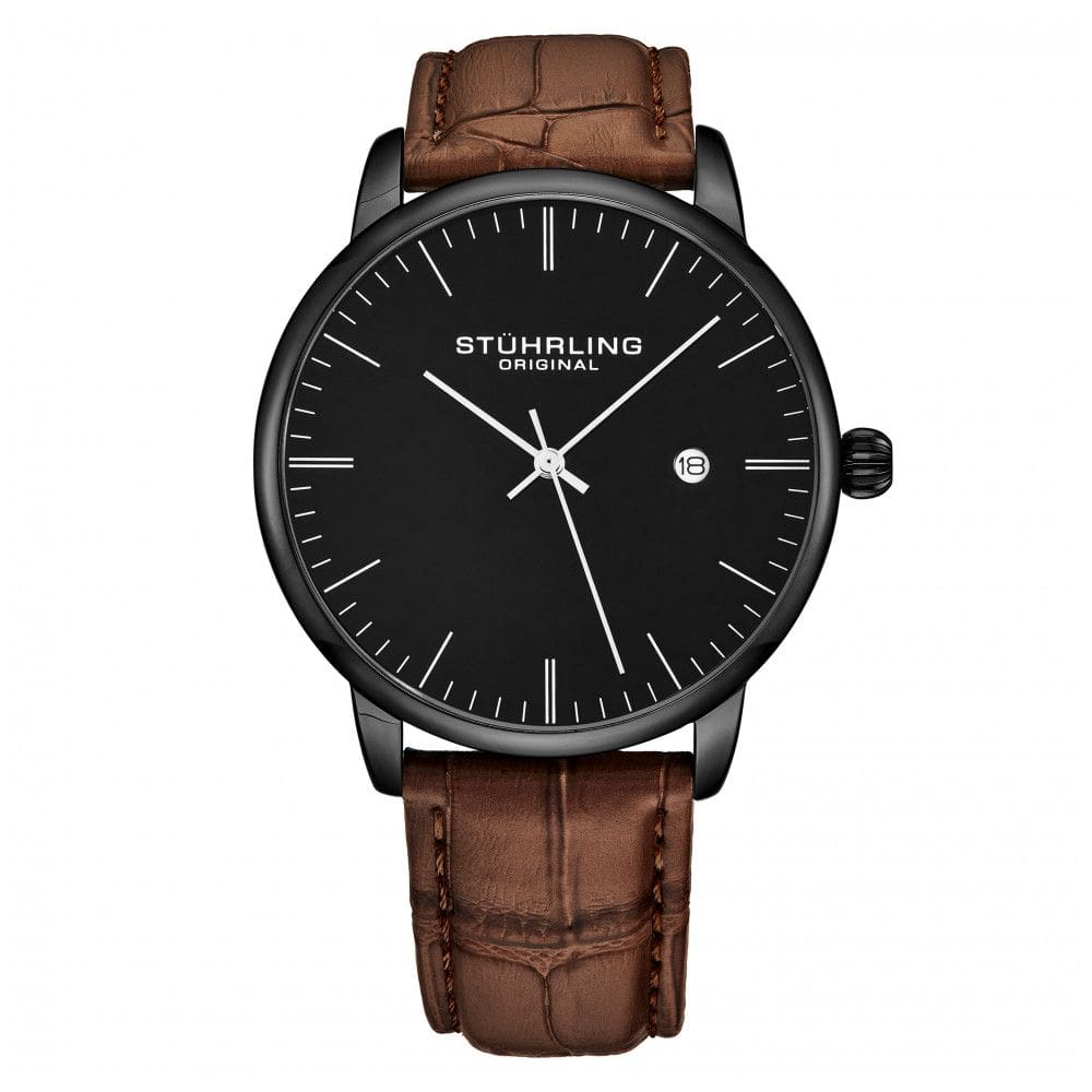 Relógio Masculino Stuhrling Rasa 3997 Quartzo 40mm, Marrom