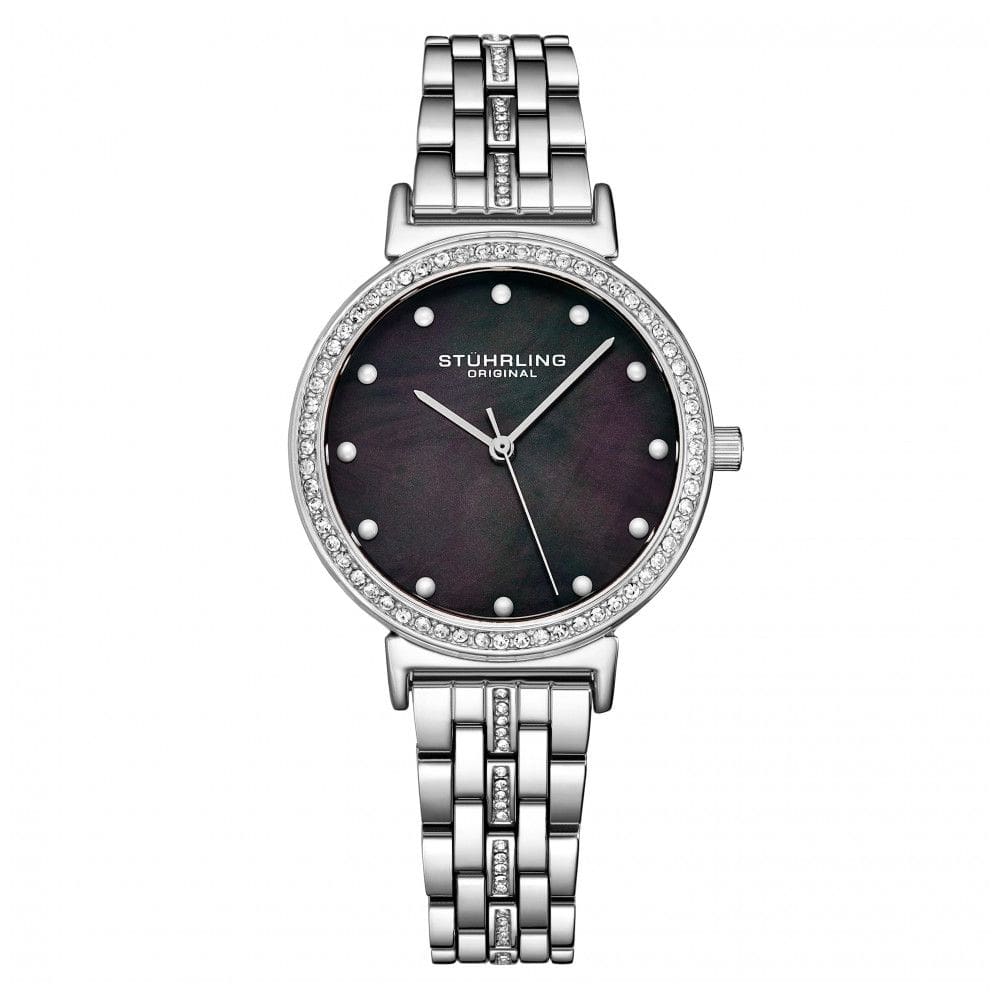 Relógio Feminino Stuhrling Sinfonia 3988 Quartzo 33mm, Prata Clássico
