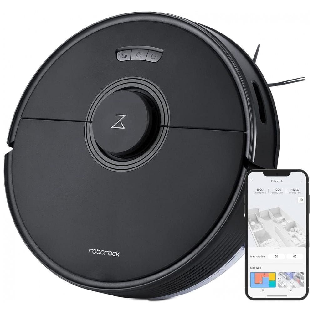 Aspirador de Pó Robô com Mapeamento Multinível, 110V, Roborock Q7 Max, Preto
