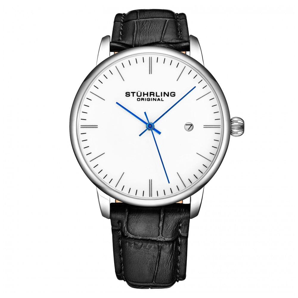 Relógio Masculino Stuhrling 3997.1 Quartzo 40mm, Preto Clássico