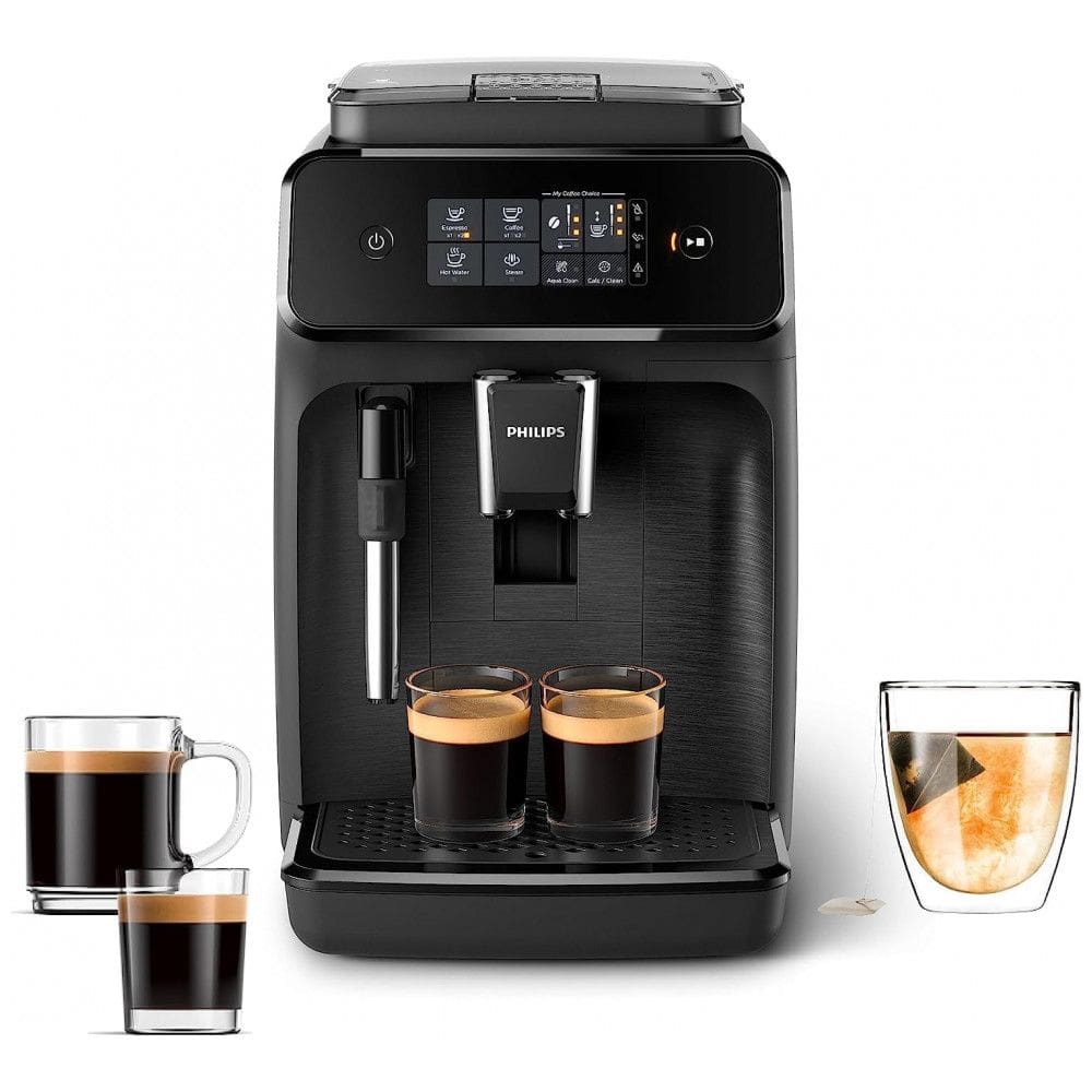 Máquina de Café Expresso com Painel Digital e Bocal de Leite, 110V, Philips EP122004, Preta