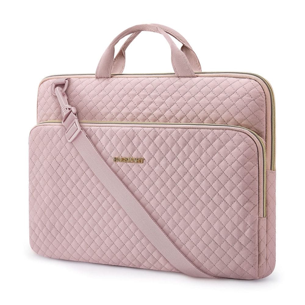Capa protetora para laptop BAGSMART de 15,6 polegadas rosa