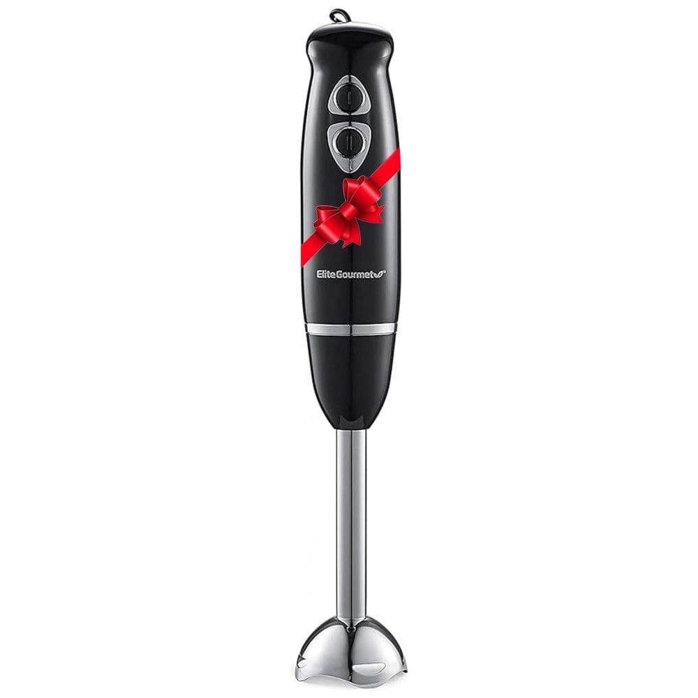 Mixer Elétrico com 2 Velocidades e Lâminas de Aço Inoxidável, 110V 500W, Elite Gourmet EHB1015, Preto