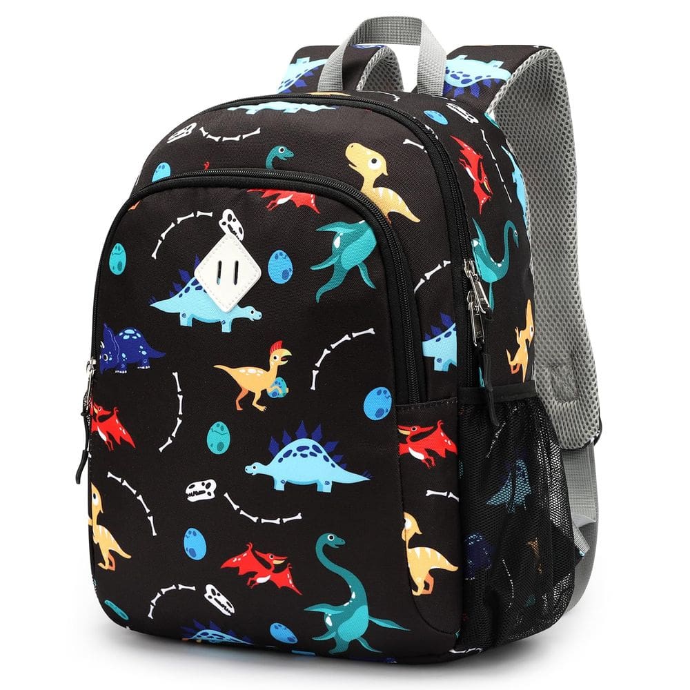 Mochila infantil STEAMEDBUN Dinosaur Boys de 2 a 4 anos preta