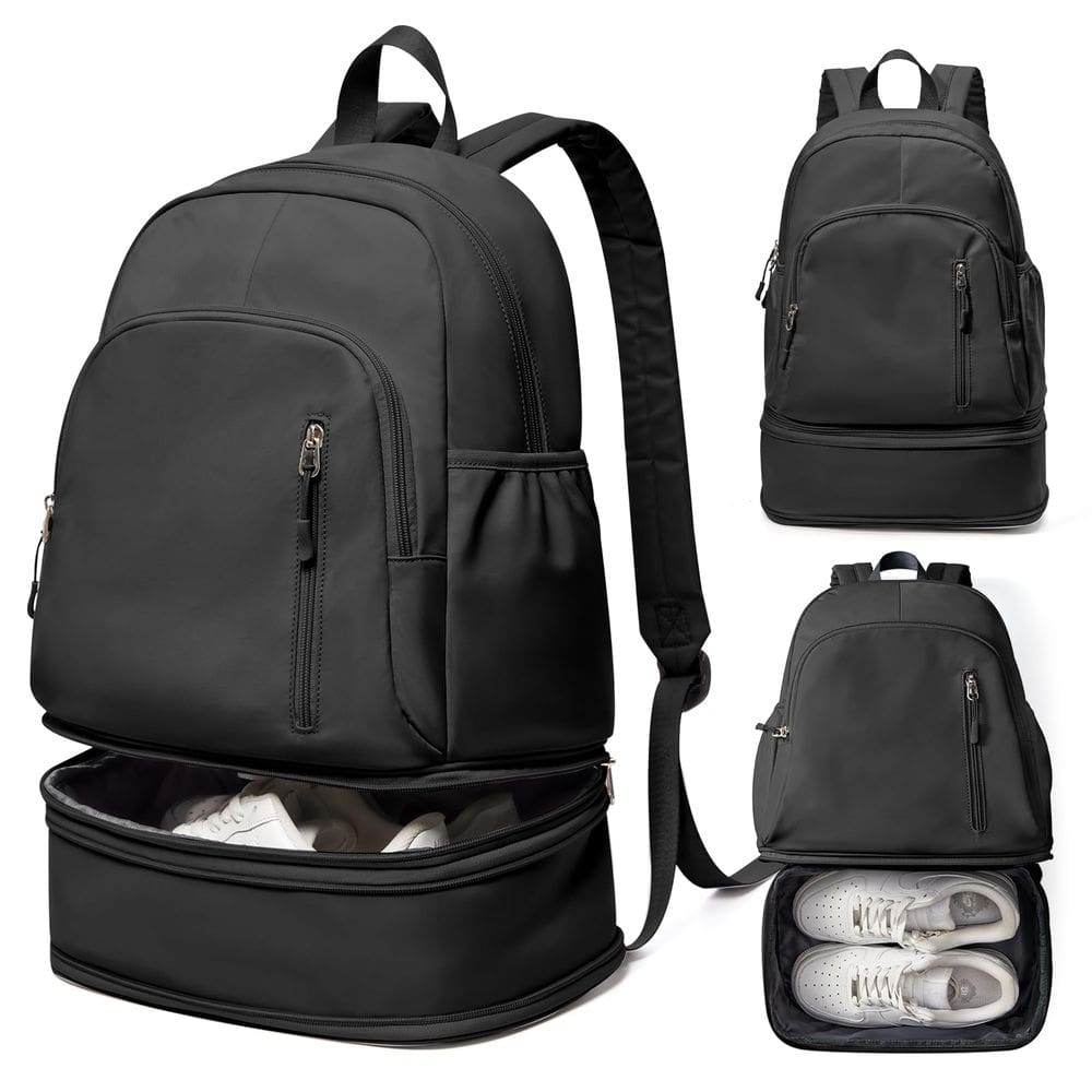 Mochila de ginástica VENATIN para mulheres e homens impermeável com compartimento para sapatos